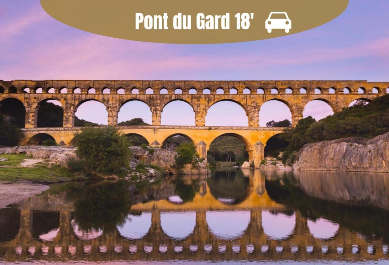 ART&HISTOIRE - Agréable studio rénové - Centre Uzès, Pont du Gard Exterior foto
